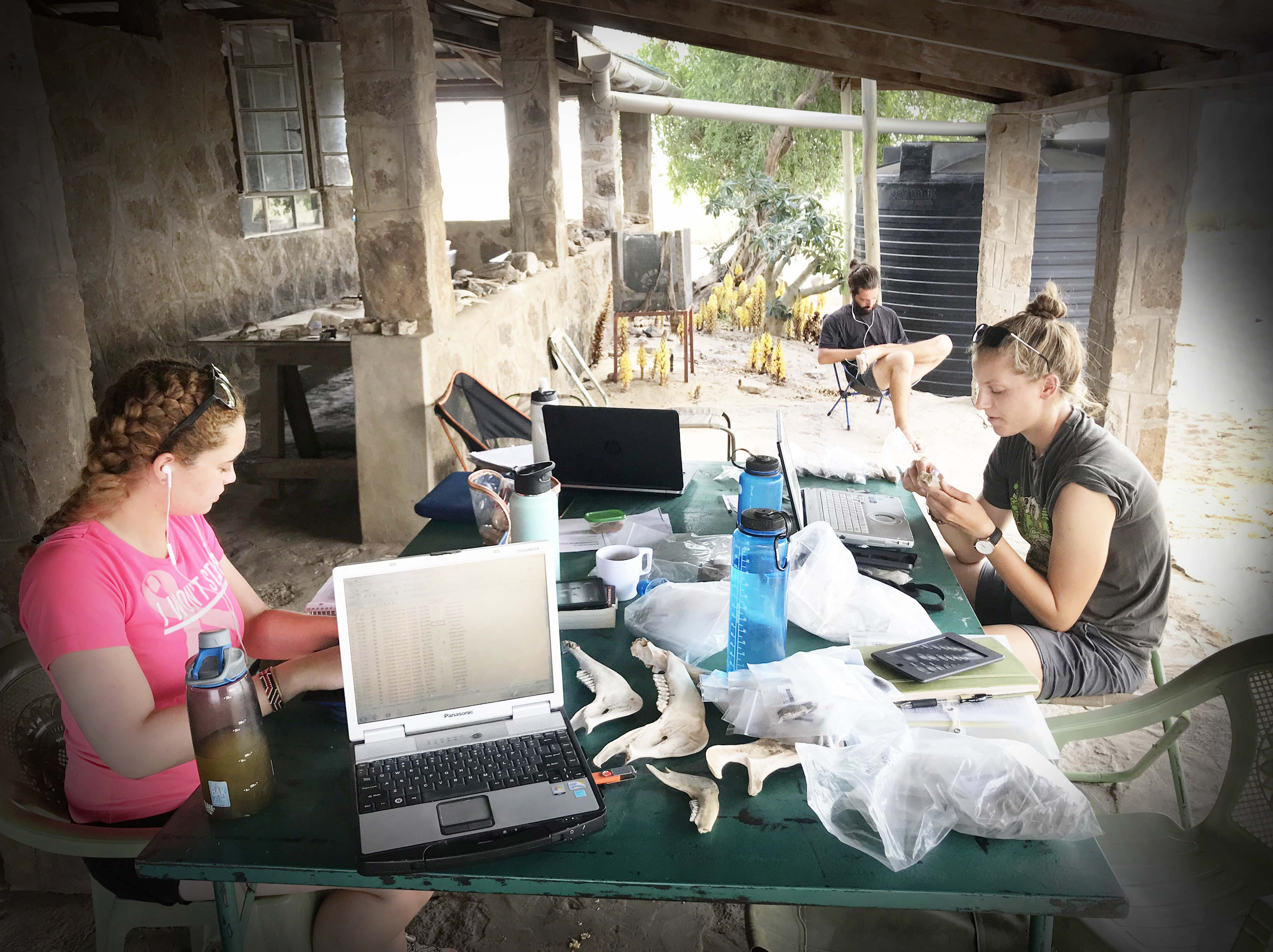 Harvard Human Evolutionary Biology students conducting field work at Lake Turkana, in northern Kenya and a part of the East African Rift Valley.